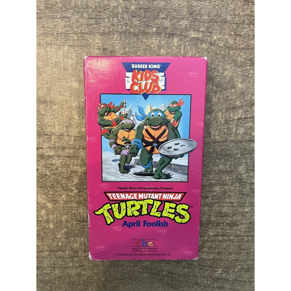 Teenage Mutant Ninja Turtles- April Foolish (VHS,1990) BURGER KING KID'S‎ CLUB!